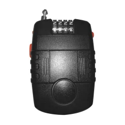 EM2GO 4-Stelliges Kombinations-Kabelschloss mit Alarm, für E-Scooter und Fahrrad