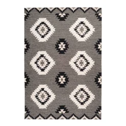 Ethno-Teppich Ethnie 400 grau