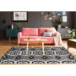 Ethno-Teppich Ethnie 300 grau