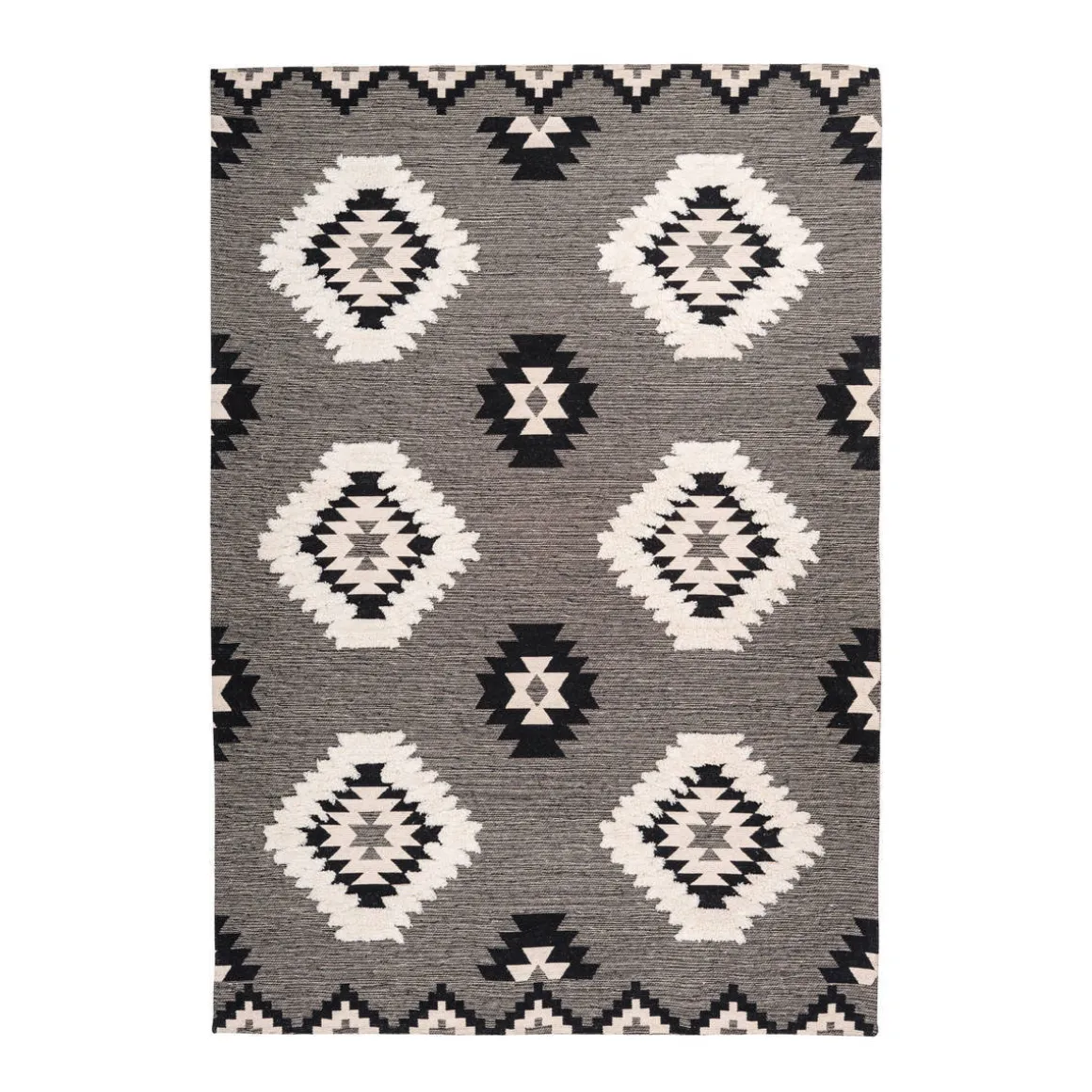 Ethno-Teppich „Ethnie 400“, grau