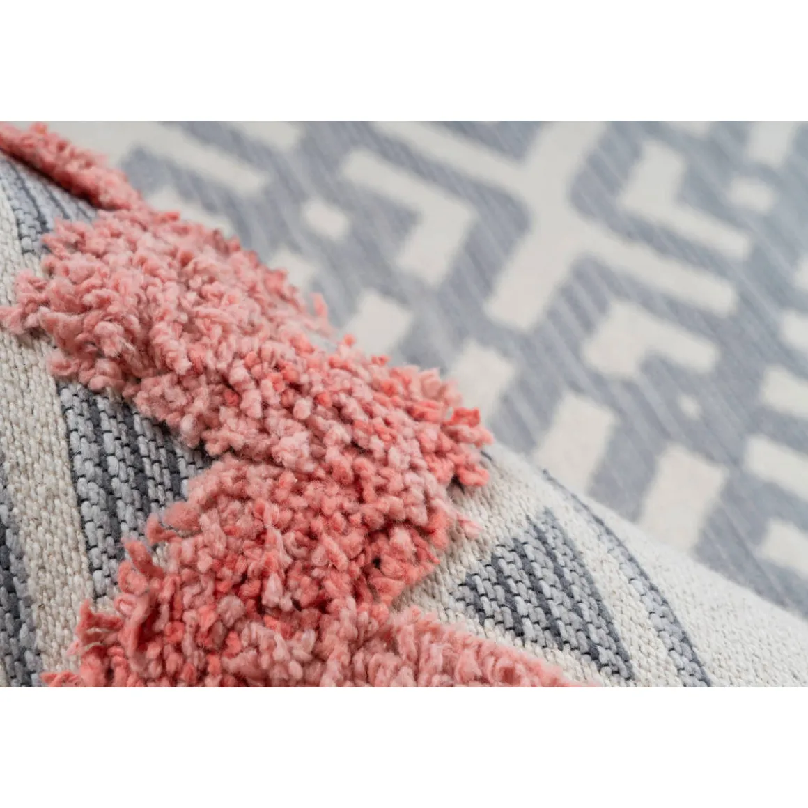 Ethno-Teppich „Ethnie 200“, grau/apricot