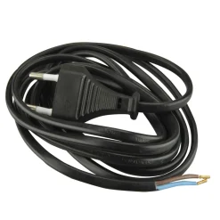 Euro-Zuleitung H03VVH2-F2 2m schwarz