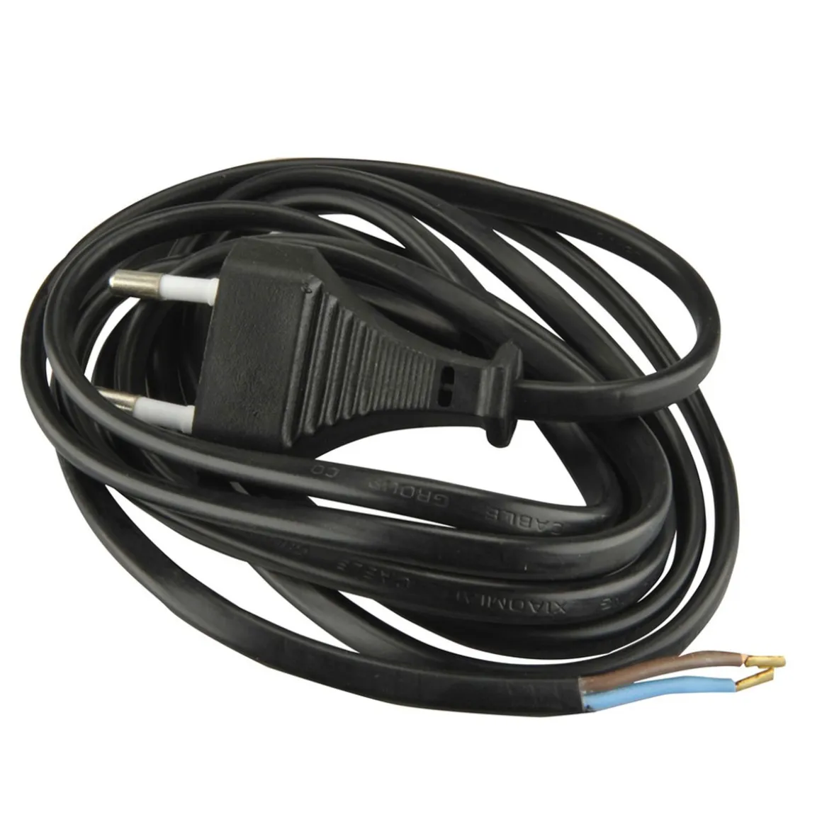 Euro-Zuleitung H03VVH2-F2 2m schwarz