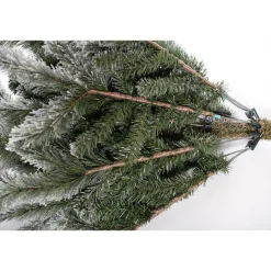Evergreen Künstlicher Weihnachtsbaum Cedar Frost Kiefer 114x210cm Grün Weiß