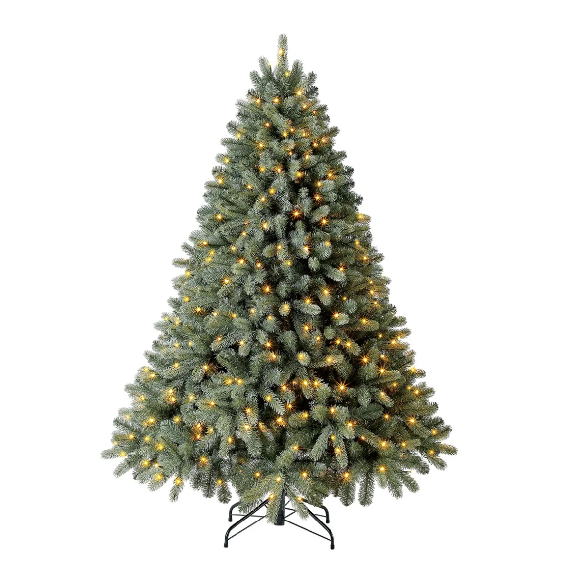 Evergreen Künstlicher Weihnachtsbaum Vermont Fichte inkl. LEDs 129x180cm Grün