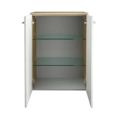 Fackelmann Doppel-Midischrank B.Style 602 x 826 x 320 mm Sandeiche/Weiß