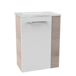 Fackelmann Gäste-WC Glasbecken SBC 450 x 97 x 250 mm Weiß links wie rechts verwendbar