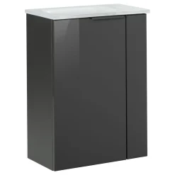 Fackelmann Gäste-WC Glasbecken SBC 450 x 97 x 250 mm Weiß links wie rechts verwendbar