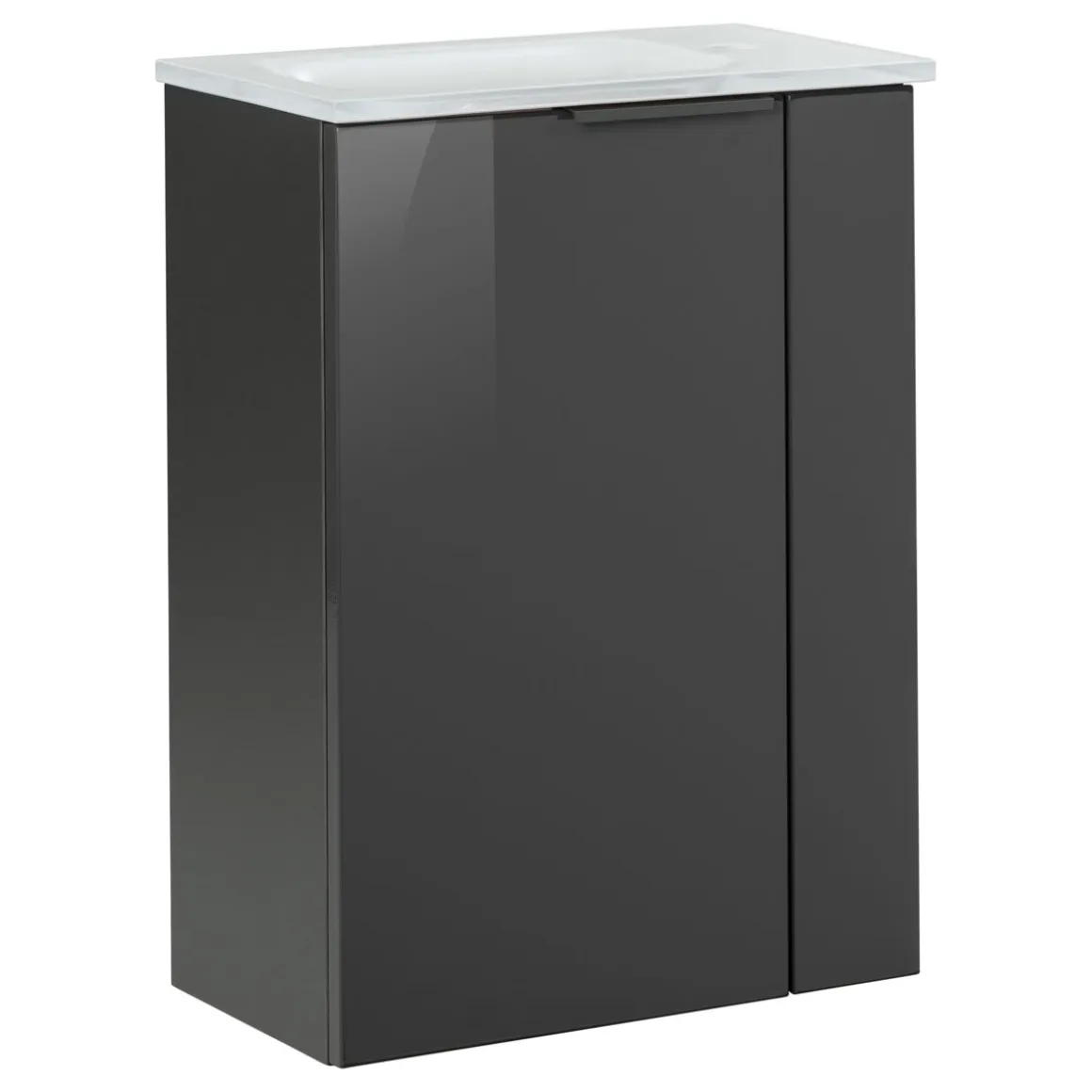 Fackelmann Gäste-WC Glasbecken SBC 450 x 97 x 250 mm Weiß links wie rechts verwendbar