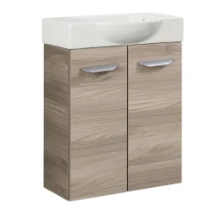 Fackelmann Gäste-WC Keramikbecken SBC 545 x 145 x 317 mm Weiß Hahnloch rechts