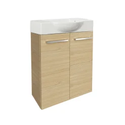 Fackelmann Gäste-WC Keramikbecken SBC 545 x 145 x 317 mm Weiß Hahnloch rechts