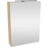Fackelmann Gäste-WC Spiegelschrank links SBC 500 x 680 x 153 mm Sandeiche