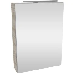Fackelmann Gäste-WC Spiegelschrank links SBC 500 x 680 x 153 mm GrauEiche