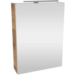 Fackelmann Gäste-WC Spiegelschrank rechts SBC 500 x 680 x 153 mm AstEiche