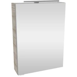Fackelmann Gäste-WC Spiegelschrank rechts SBC 500 x 680 x 153 mm GrauEiche