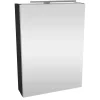 Fackelmann Gäste-WC Spiegelschrank links SBC 500 x 680 x 153 mm anthrazit