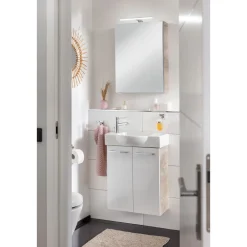 Fackelmann Gäste-WC Spiegelschrank rechts SBC 500 x 680 x 153 mm NatureOak