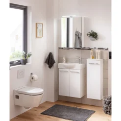 Fackelmann Gäste-WC Waschtischunterschrank SBC 520 x 600 x 243 mm Weiß