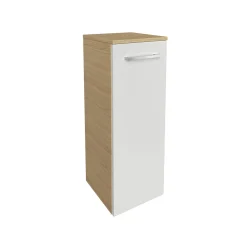 Fackelmann Midischrank links B.Style 302 x 826 x 320 mm Sandeiche/Weiß