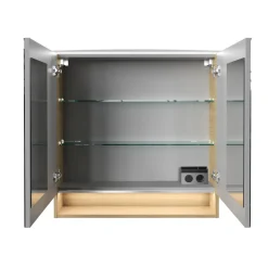 Fackelmann Spiegelschrank B.Style 800 x 812 x 153 mm Sandeiche LED