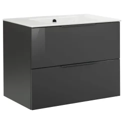 Fackelmann Waschtischunterschrank LUNA 800 x 602 x 488 mm anthrazit