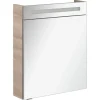 Fackelmann LED-Spiegelschrank B.clever 60 x 71 x 16 cm Alaska-Esche