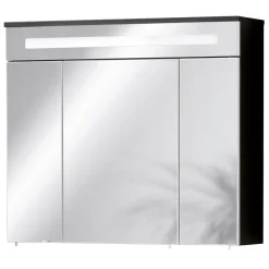 Fackelmann Spiegelschrank Kara anthrazit 80 x 70 x 22,5 cm