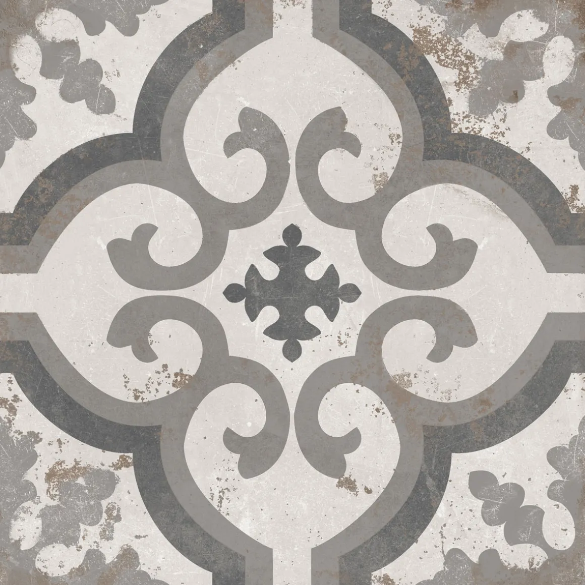 Feinsteinzeug Zeta Grey glasiert matt 20 x 20 x 1 cm