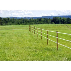 Festzaunpfahl Octo Wood Achteckprofil Durchmesser 8 x 225 cm braun