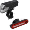 Fischer Fahrrad Akku LED Beleuchtungsset 80 Lux
