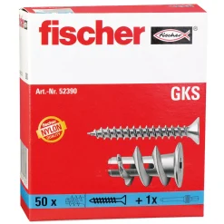Fischer Gipskartondübel mit Schraube 50 Stück