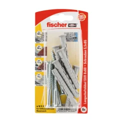 Fischer Langschaftdübel SX R 8 x 60 mm mit Senkkopfschraube 6 Stück