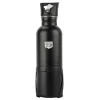 Fischer Trinkflasche Edelstahl mit Halter schwarz 750 ml