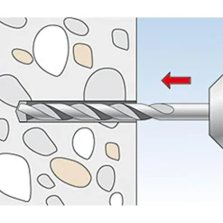 Fischer Universaldübel 8 x 50 mm mit Rand 75 Stück