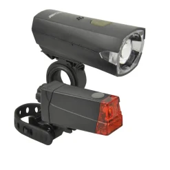 Fischer Bikes LED-Beleuchtungs-Set schwarz 2-teilig