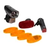 Fischer Bikes LED-Leuchten-Set batteriebetrieben 7-teilig