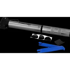 Fischer Bikes Mini-Pumpe mit Flickbox