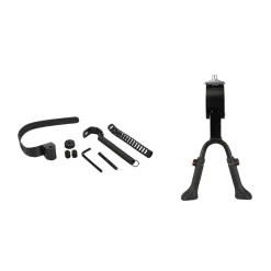 Fischer Bikes Zweibein-Ständer und Lenkungsdämpf 24-28 mm