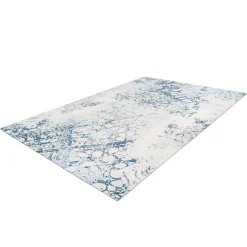 Flachflorteppich „Galaxy 700“, creme/blau