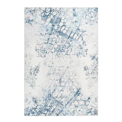 Flachflorteppich „Galaxy 700“, creme/blau