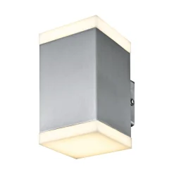 Flector Garten Außenwandleuchte Quadro silber