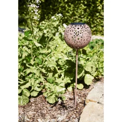 Flector Garten LED Solarspiess terracotta