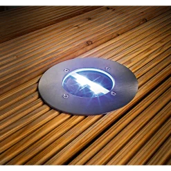 Flector Garten LED-Solar-Bodeneinbauleuchte rund