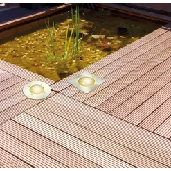 Flector Garten LED-Solar-Bodeneinbauleuchte rund