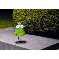 Flector Garten LED-Solar-Dekoleuchte Froschkönig Jorge grün