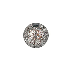 Flector Garten LED-Solar-Dekokugel Orient silber gebürstet Durchmesser 30 cm