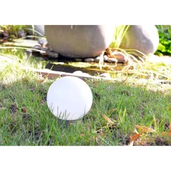 Flector Garten LED-Solar-Kugelleuchte weiß