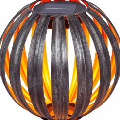 Flector Garten LED-Solar-Kugelleuchte Naxos kupfer