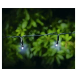 Flector Garten LED-Solar-Lichterkette 50 LEDs inkl Dämmerungssensor