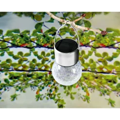 Flector Garten LED-Solar-Pendelleuchte mit Aufhängung warmweiß